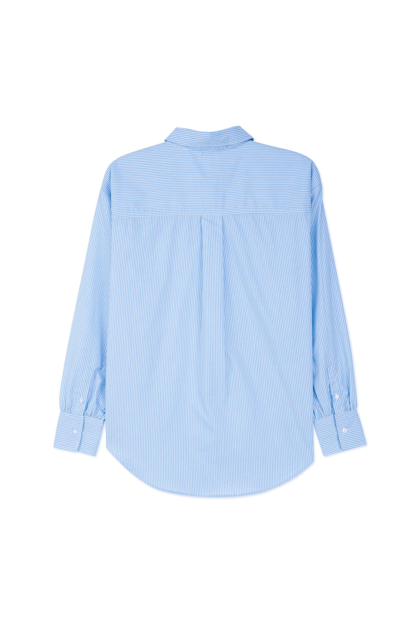 Long Sleeve Stripe Poplin Shirt