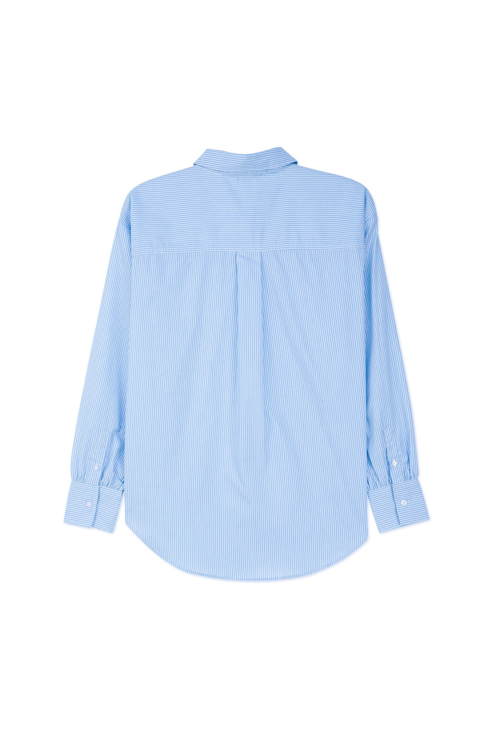 Long Sleeve Stripe Poplin Shirt