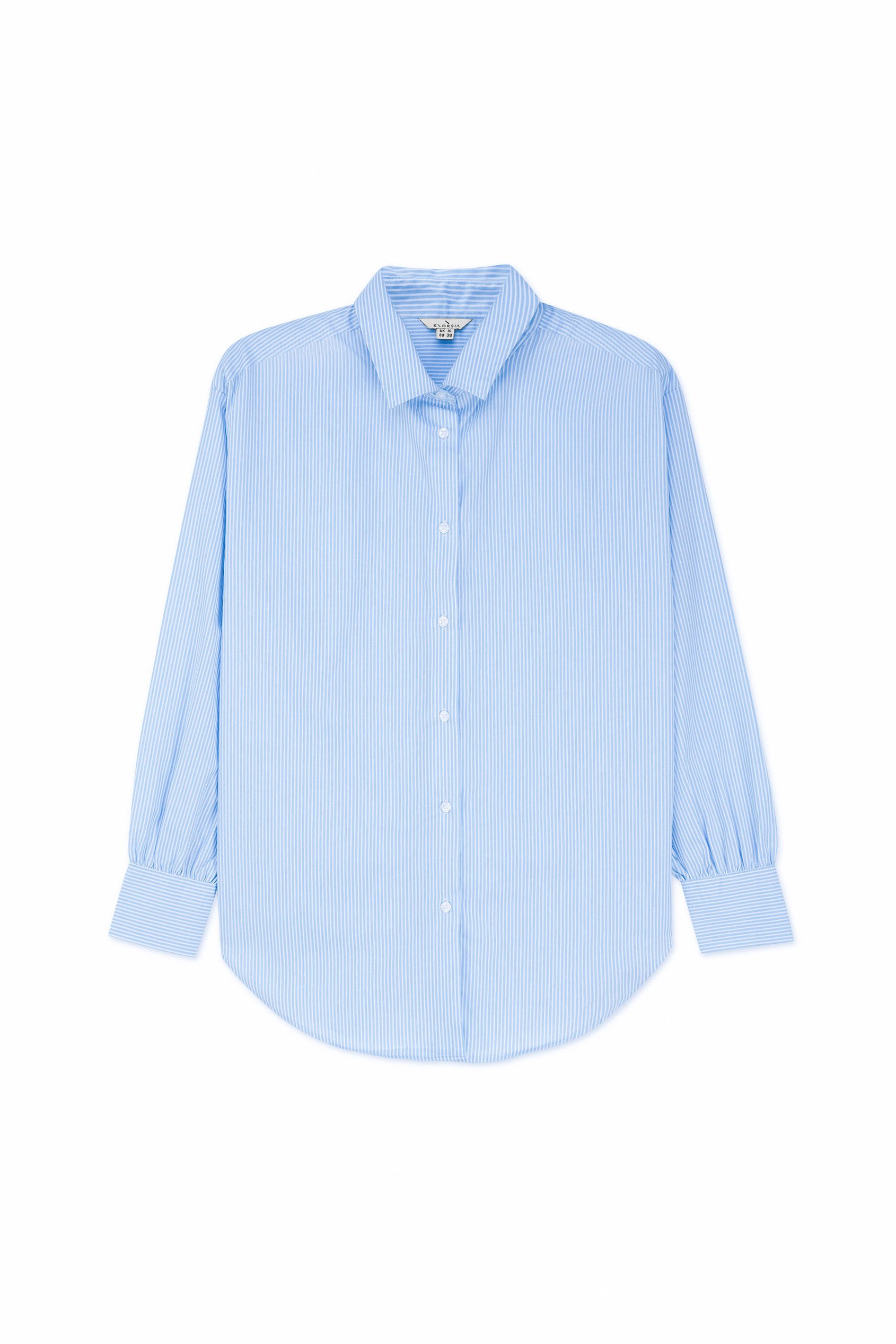 Long Sleeve Stripe Poplin Shirt