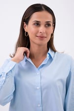 Long Sleeve Stripe Poplin Shirt