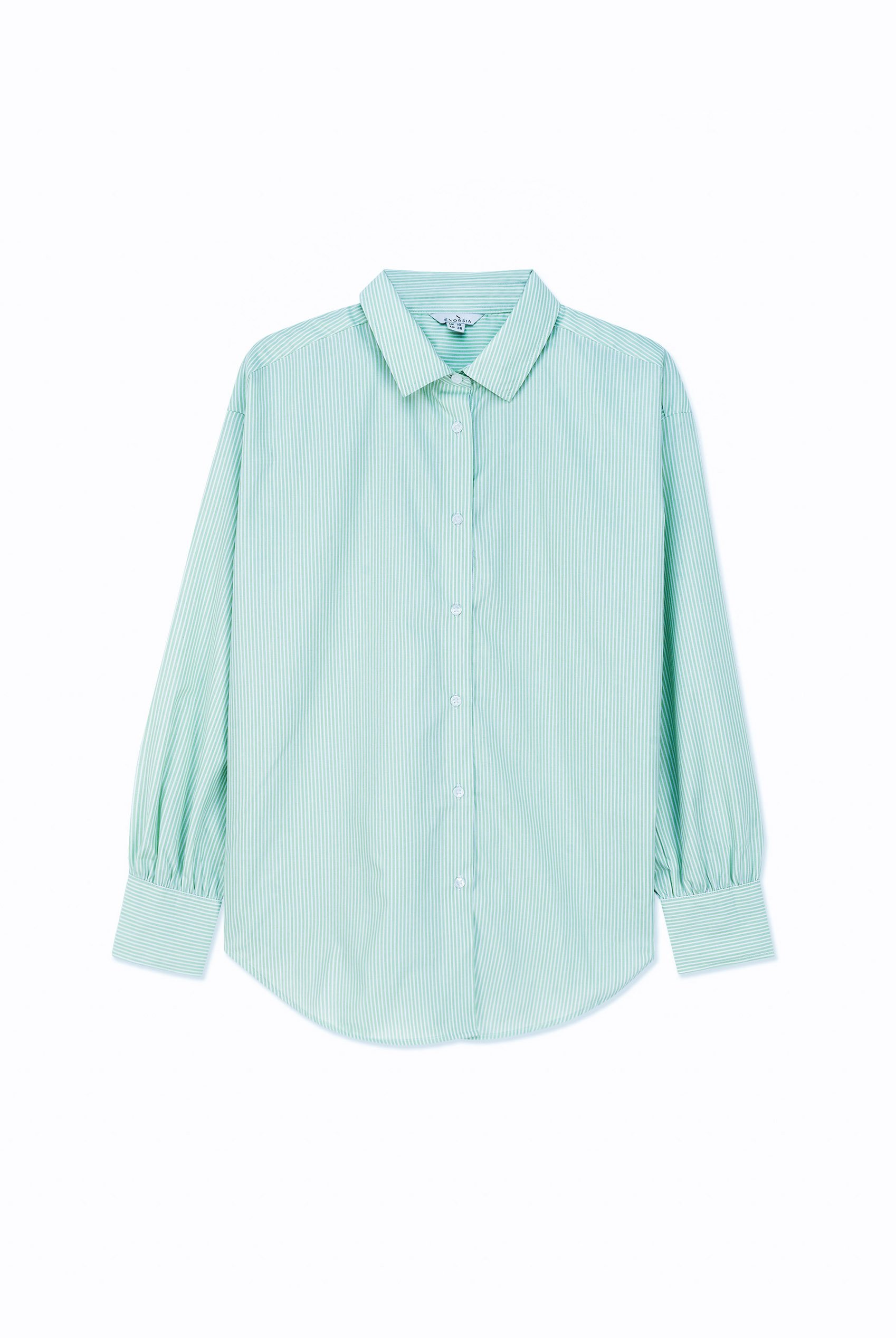 Long Sleeve Stripe Poplin Shirt