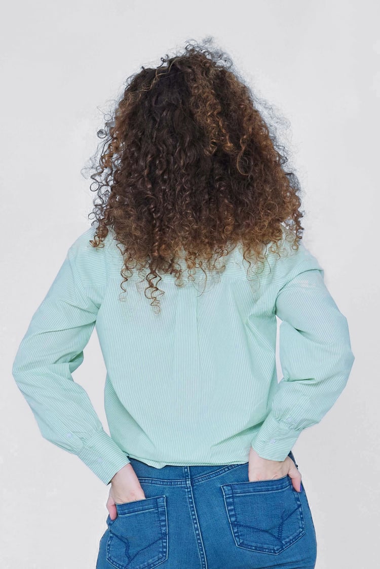 Long Sleeve Stripe Poplin Shirt