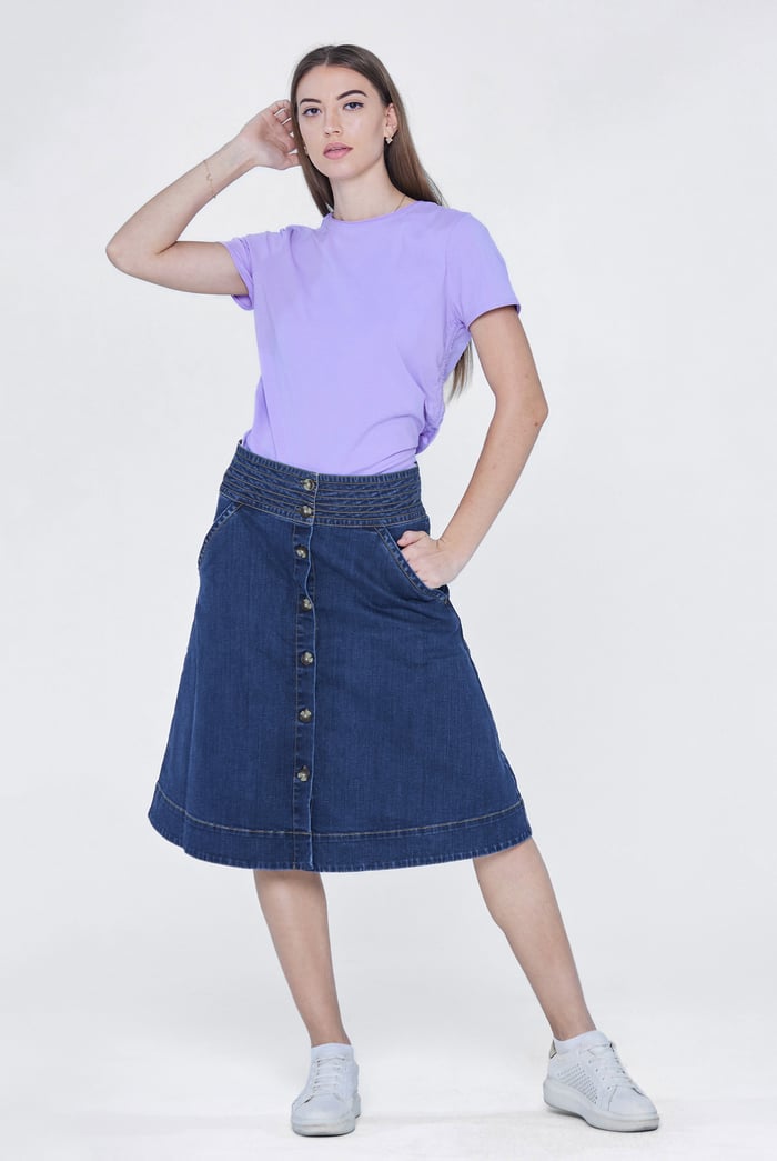 A-Line Midi Skirt