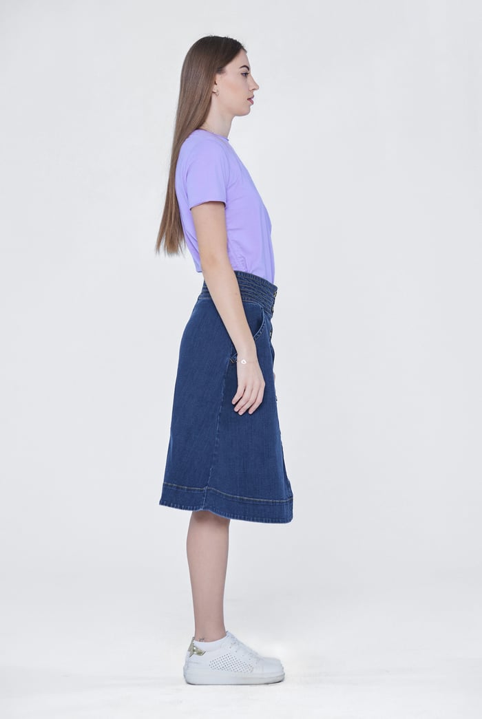 A-Line Midi Skirt