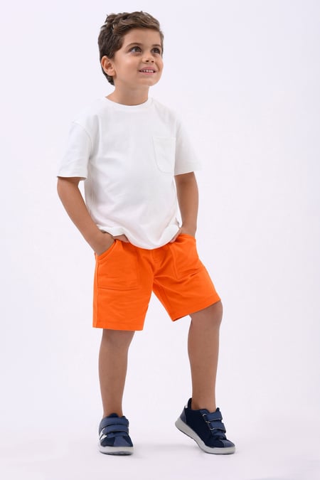 Boys Orange Essential Jersey Shorts (12/18mths-7yrs)
