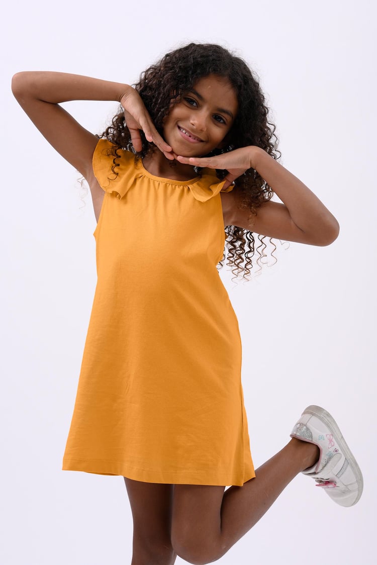 Girls Ruffle Collar Dress (12/18mths-6/7yrs)