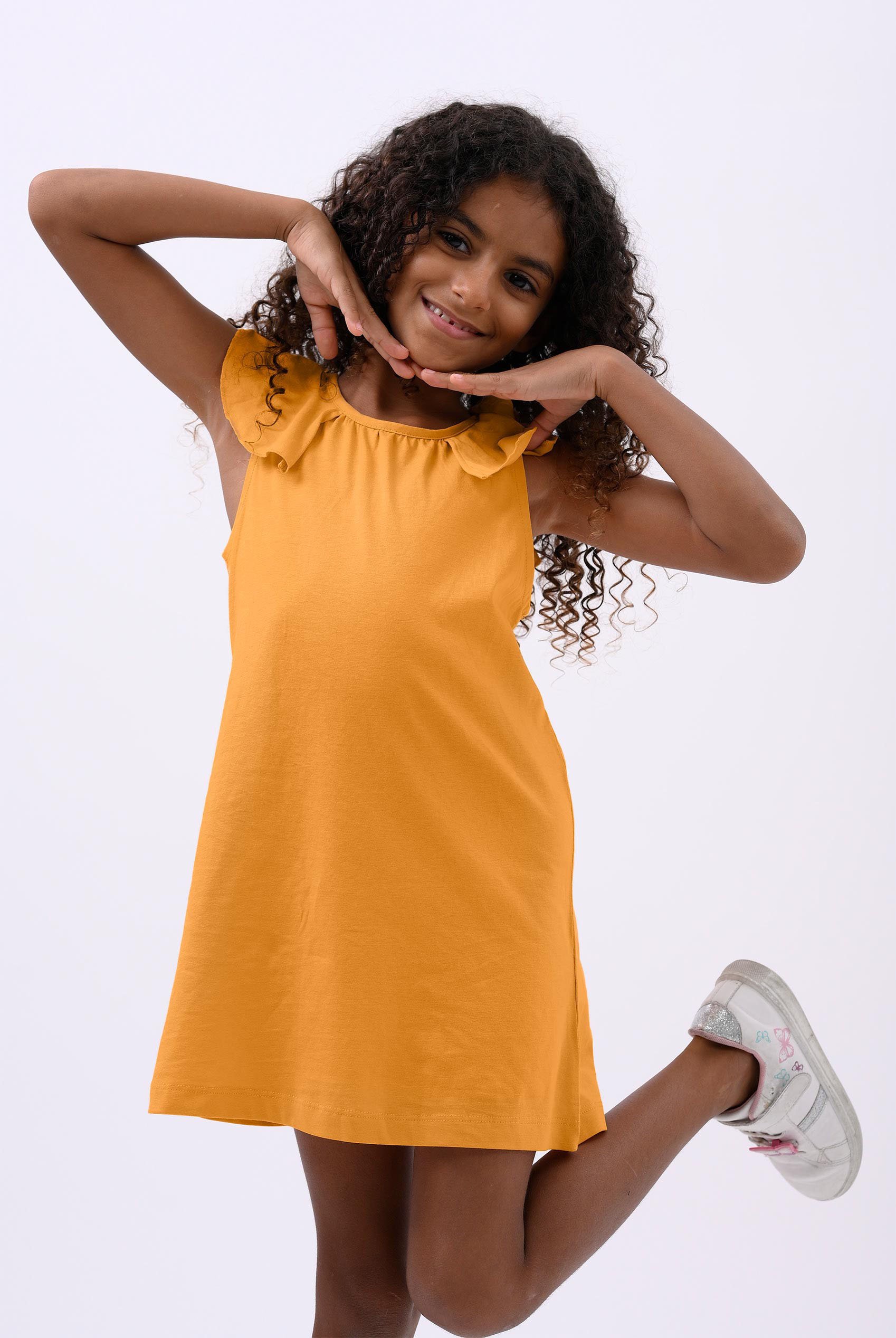 Girls Ruffle Collar Dress (12/18mths-6/7yrs)