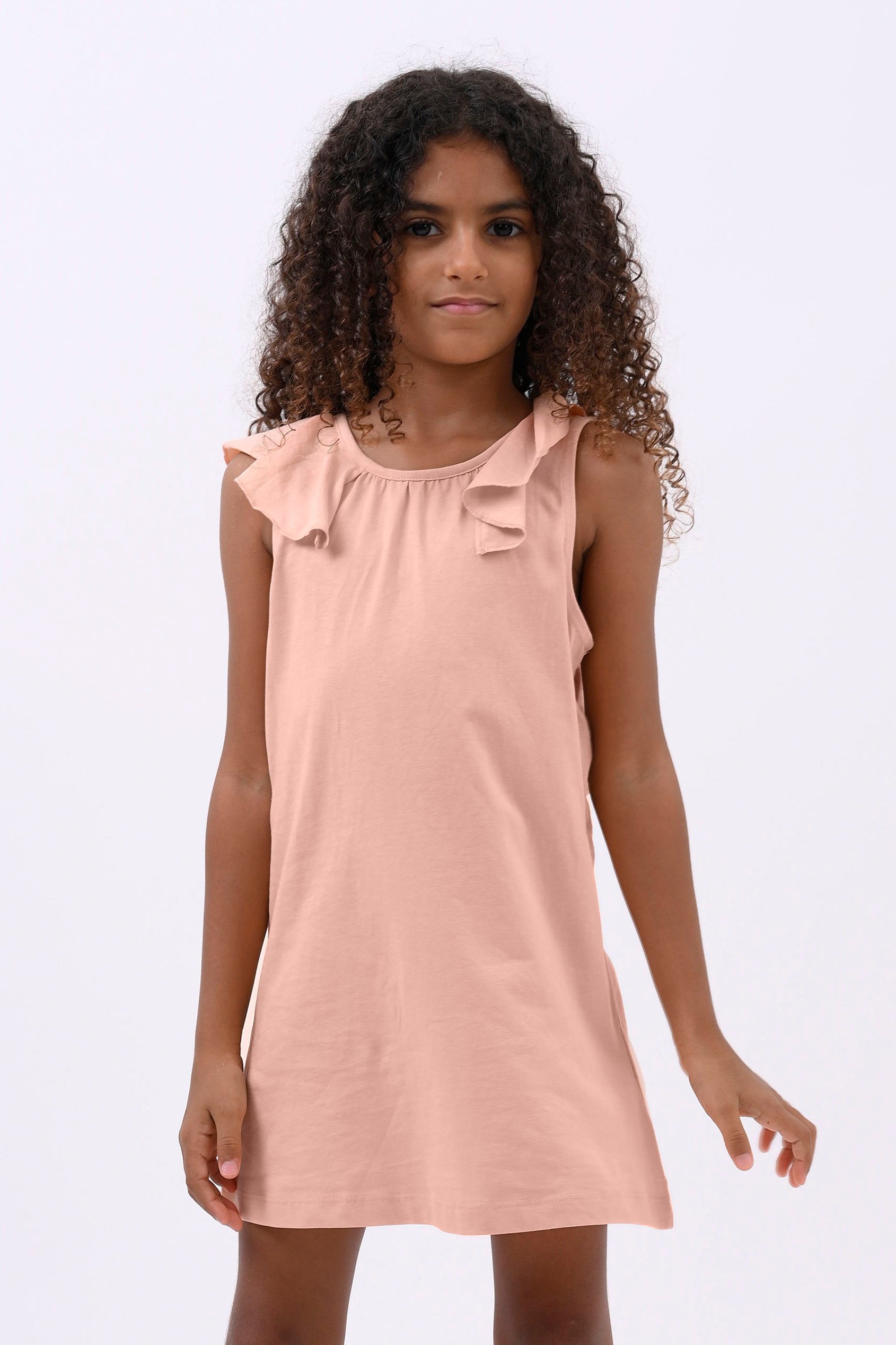 Girls Ruffle Collar Dress (12/18mths-6/7yrs)