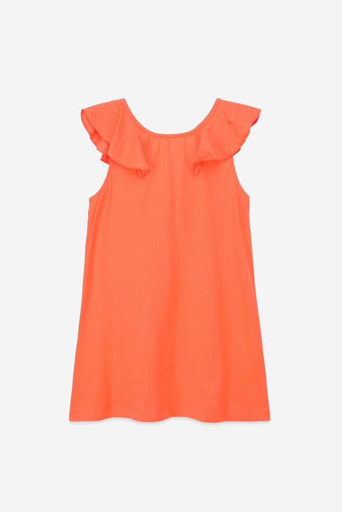 Girls Ruffle Collar Dress (12/18mths-6/7yrs)