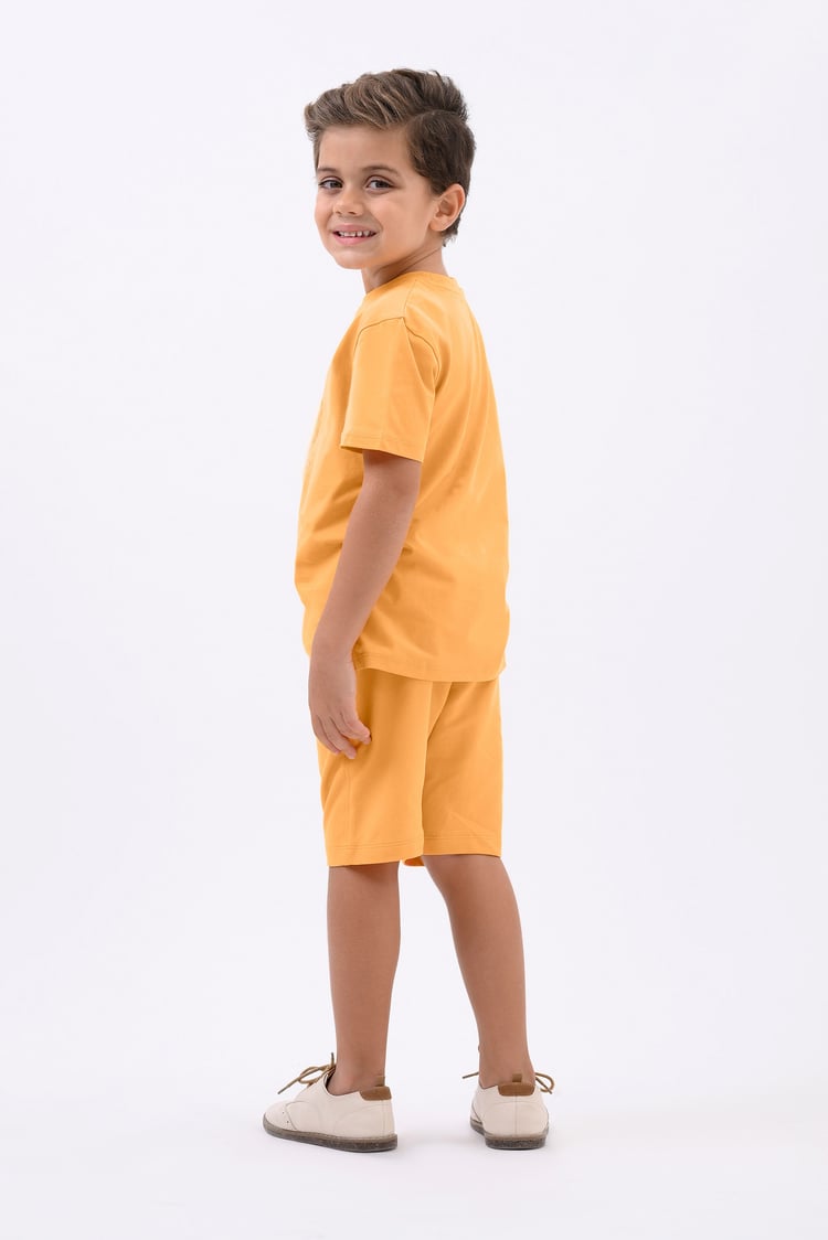Boys Wolf Print T-shirt & Shorts Set (3yrs-9yrs)