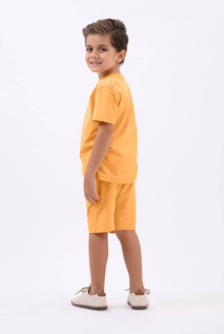 Boys Wolf Print T-shirt & Shorts Set (3yrs-9yrs)