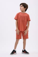 Boys Wolf Print T-shirt & Shorts Set (3yrs-9yrs)