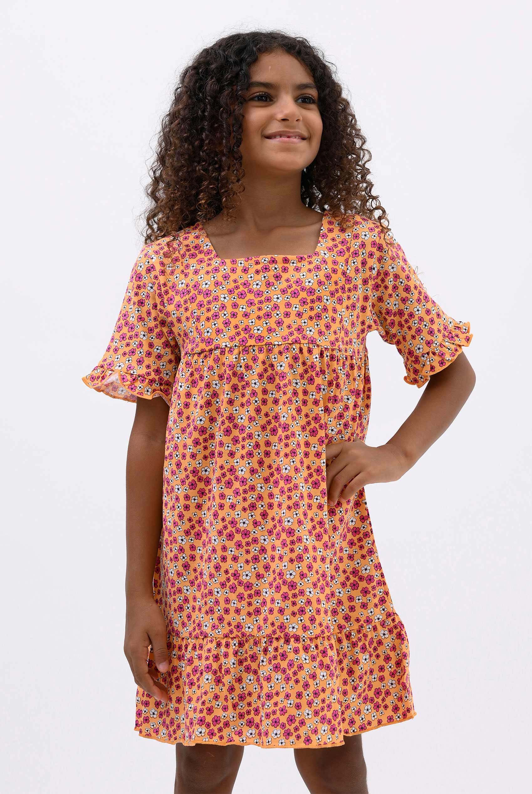 Girls Ditsy Print Dress (12/18mths-6/7yrs)