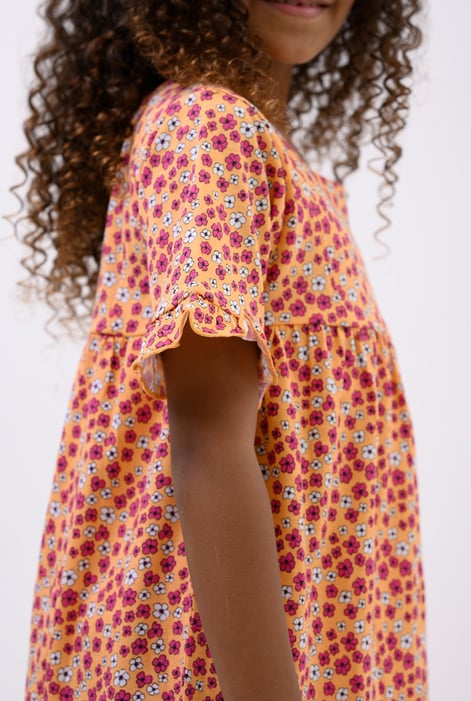 Girls Yellow Ditsy Print Dress (12/18mths-6/7yrs)