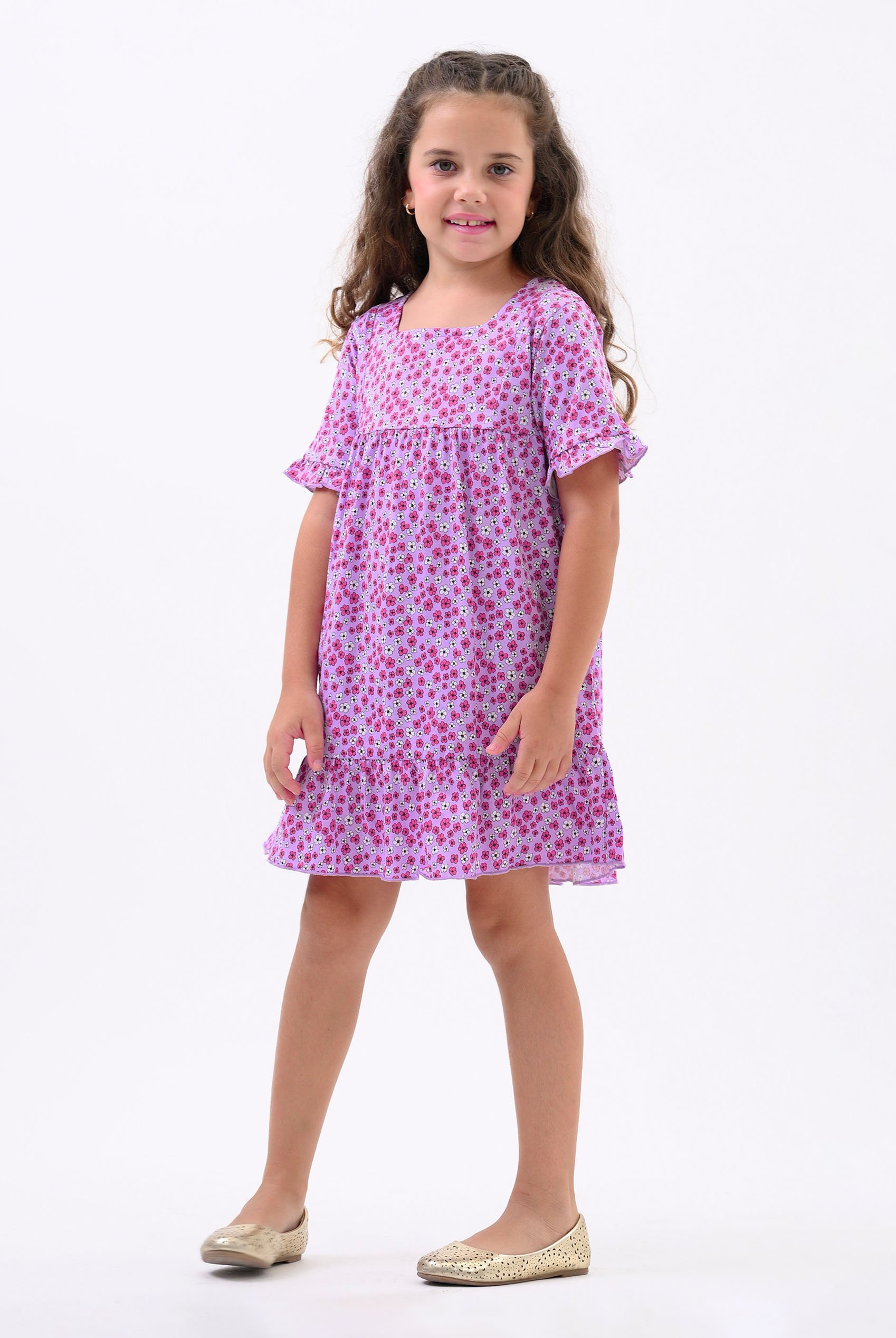 Girls Ditsy Print Dress (12/18mths-6/7yrs)