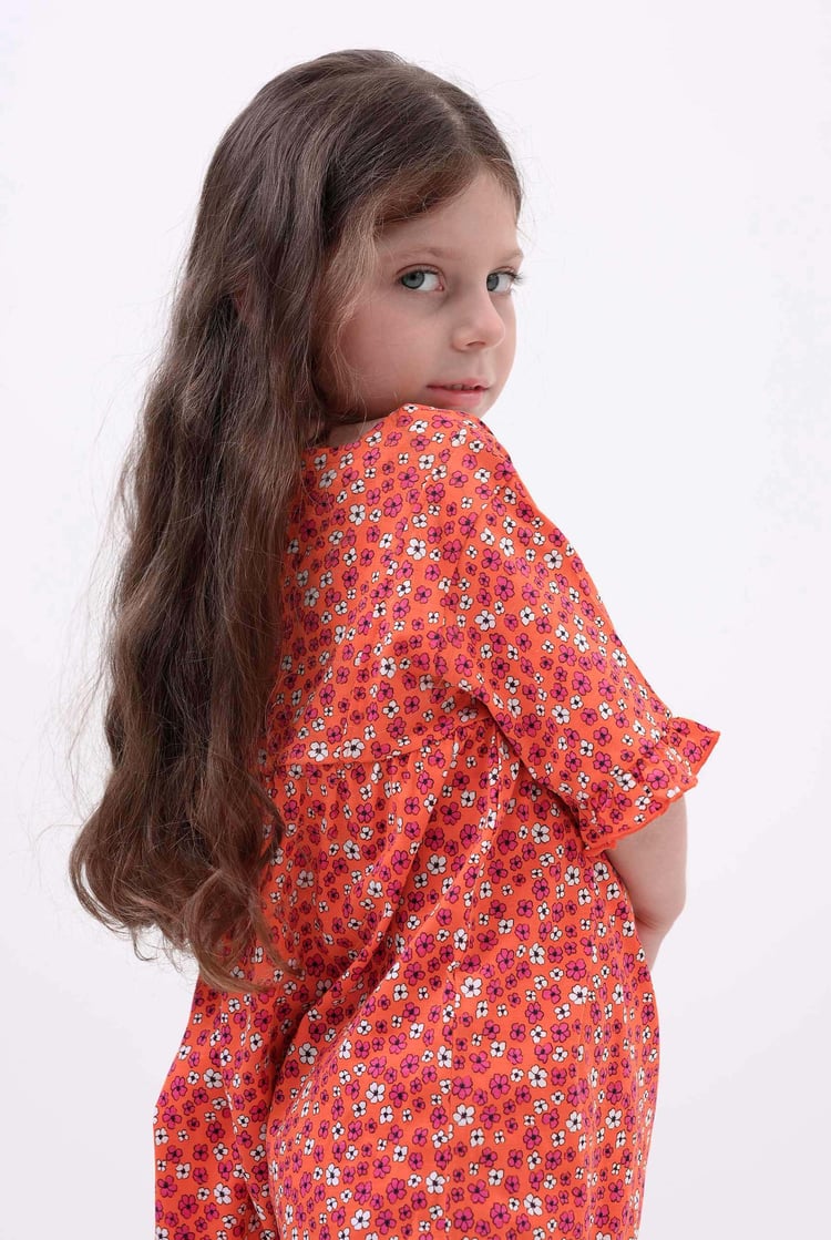 Girls Ditsy Print Dress (12/18mths-6/7yrs)