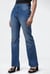 High Waist Raw Hem Flared Jeans