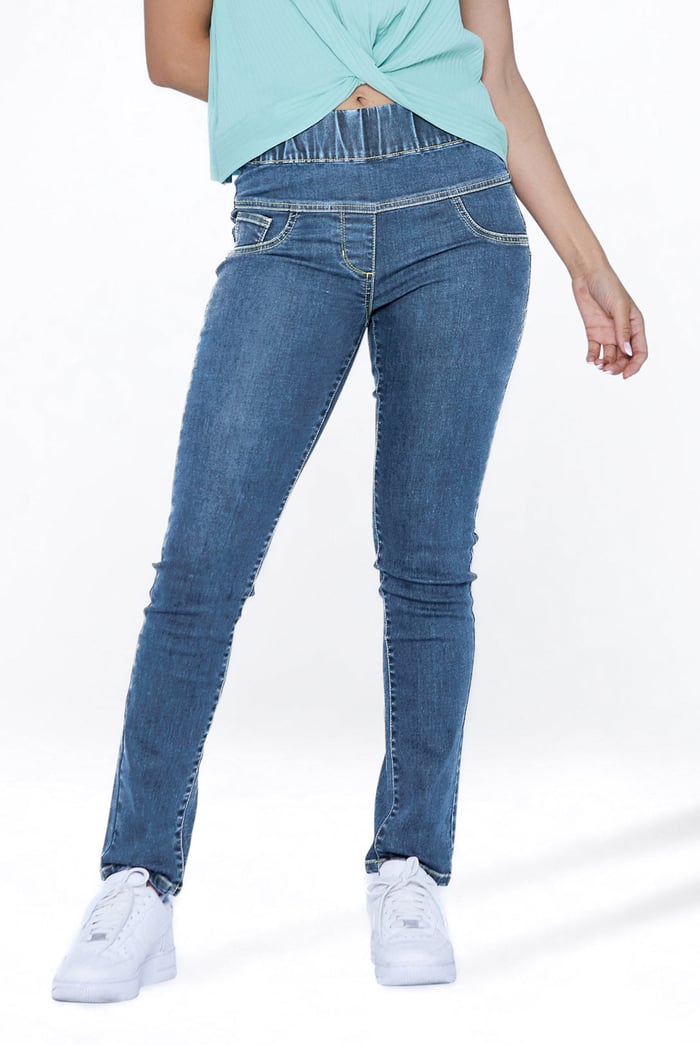 Super Stretch Pull-On Denim Leggings