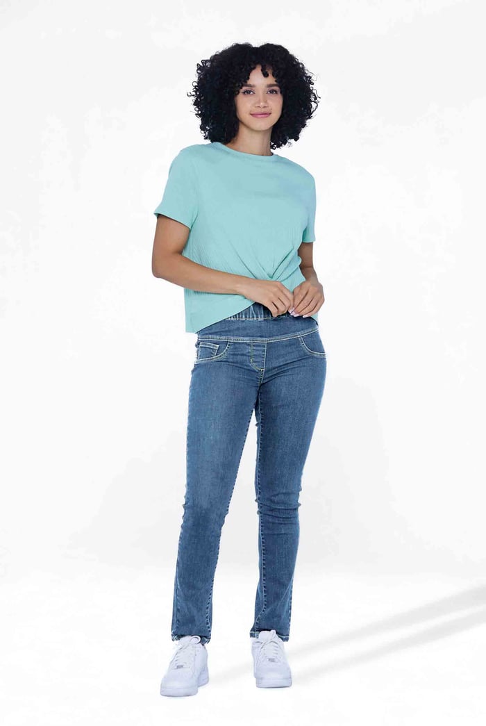 Super Stretch Pull-On Denim Leggings