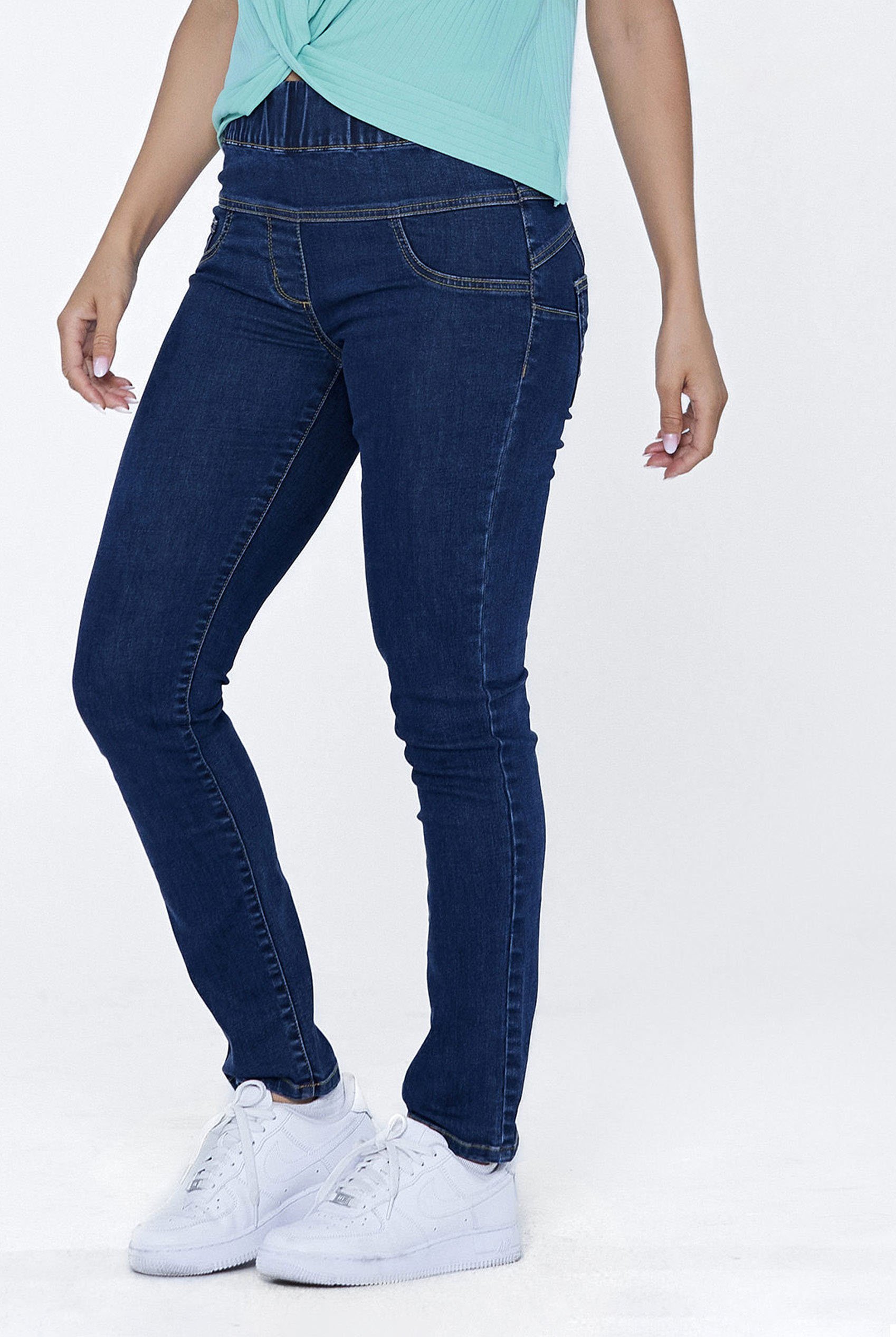 Super Stretch Pull-On Denim Leggings
