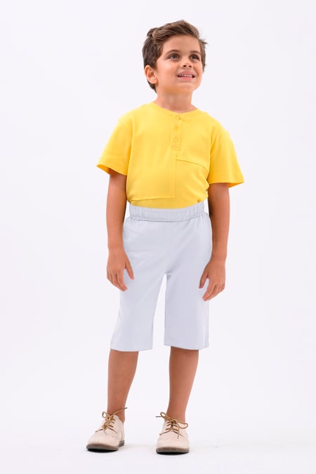 White Essential Boys Jersey Shorts