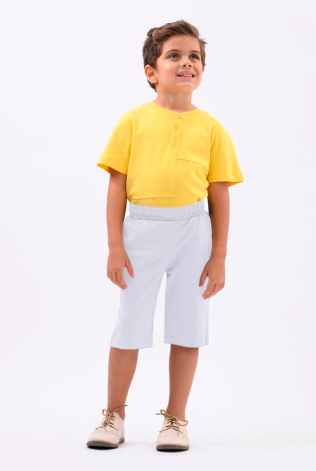 White Essential Boys Jersey Shorts