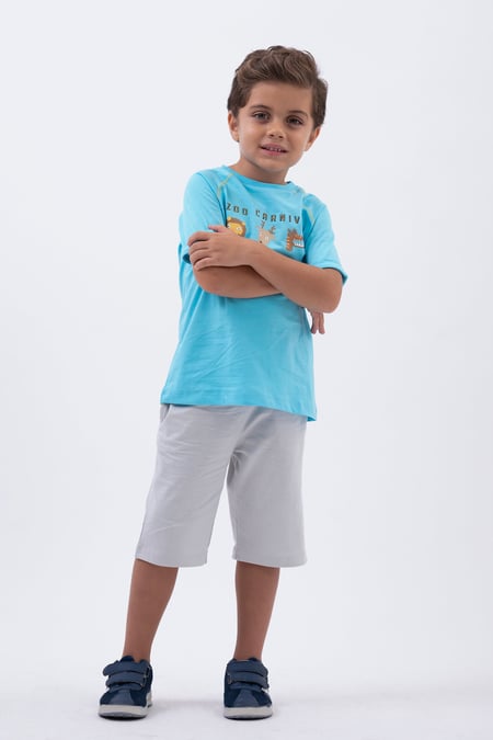 White Essential Boys Jersey Shorts