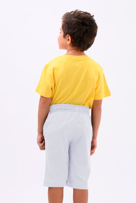 White Essential Boys Jersey Shorts