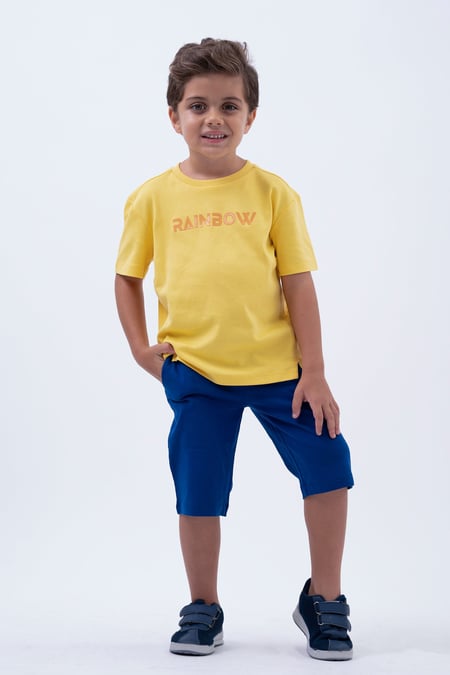 White Essential Boys Jersey Shorts