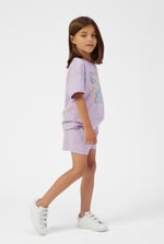 Girls Oversized Printed T-Shirt