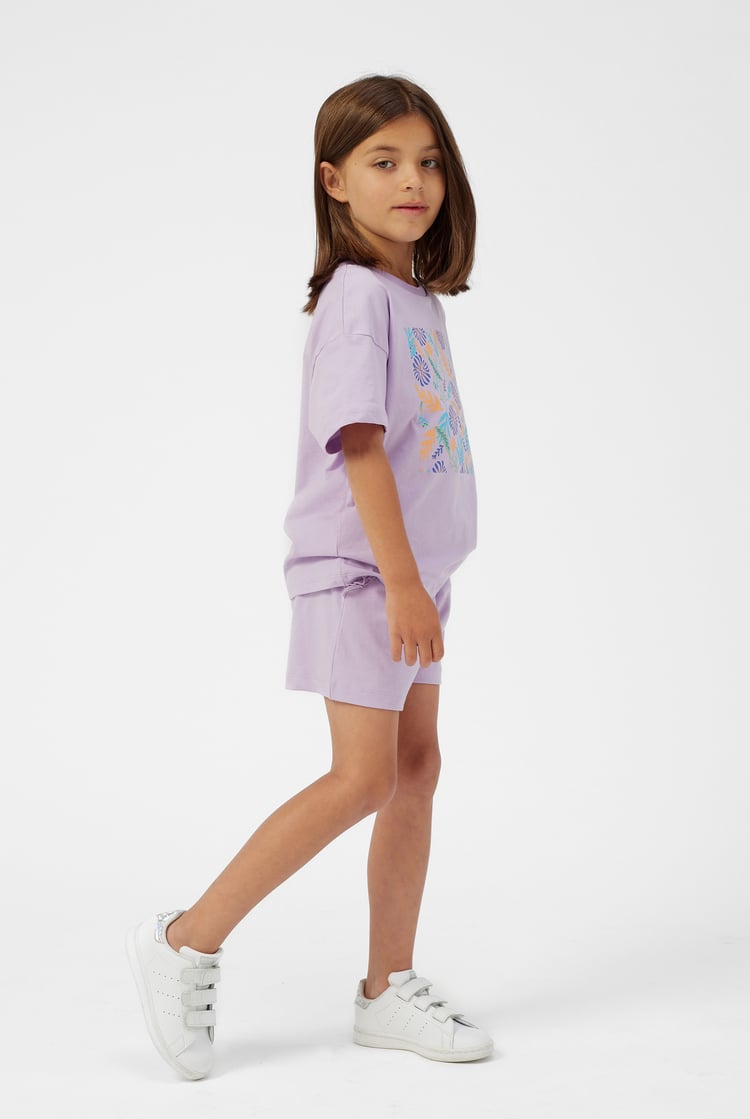 Girls Oversized Printed T-Shirt