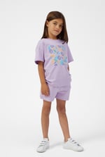 Girls Oversized Printed T-Shirt