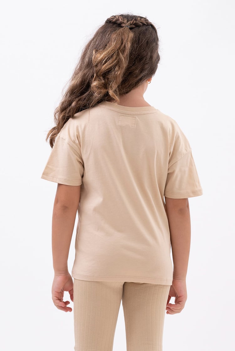 Girls Oversized Printed T-Shirt