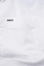 White Mens Button Down Collar L/S Shirt