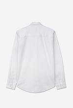 White Mens Button Down Collar L/S Shirt