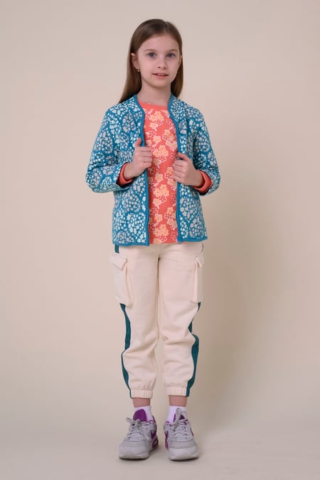 Girls White Floral Print Sweatshirt (5yrs-11yrs)