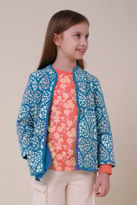 Girls Cream Floral Print Sweatshirt (5yrs-11yrs)