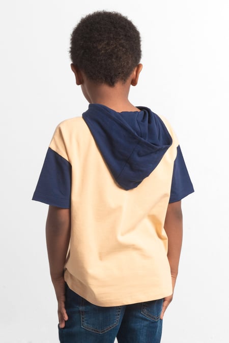 Cream Short Sleeve Summer Hoodie (6yrs-11yrs)