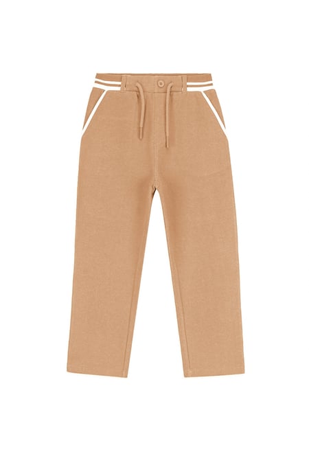 Tan Contrast Rib Detailing Trouser (6yrs-11yrs)
