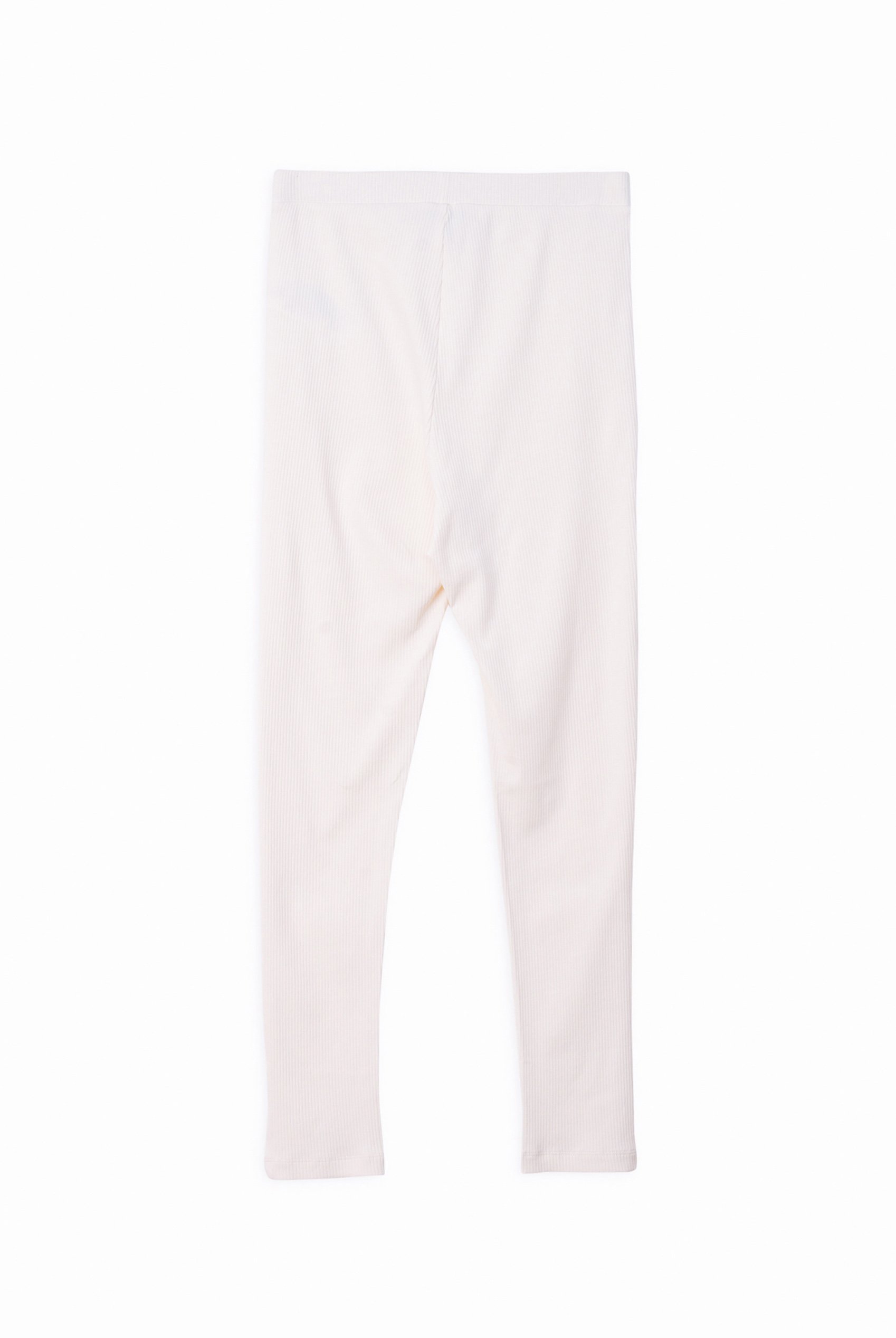 LS Picoting Ribbed T-Shirt & Leggings Set