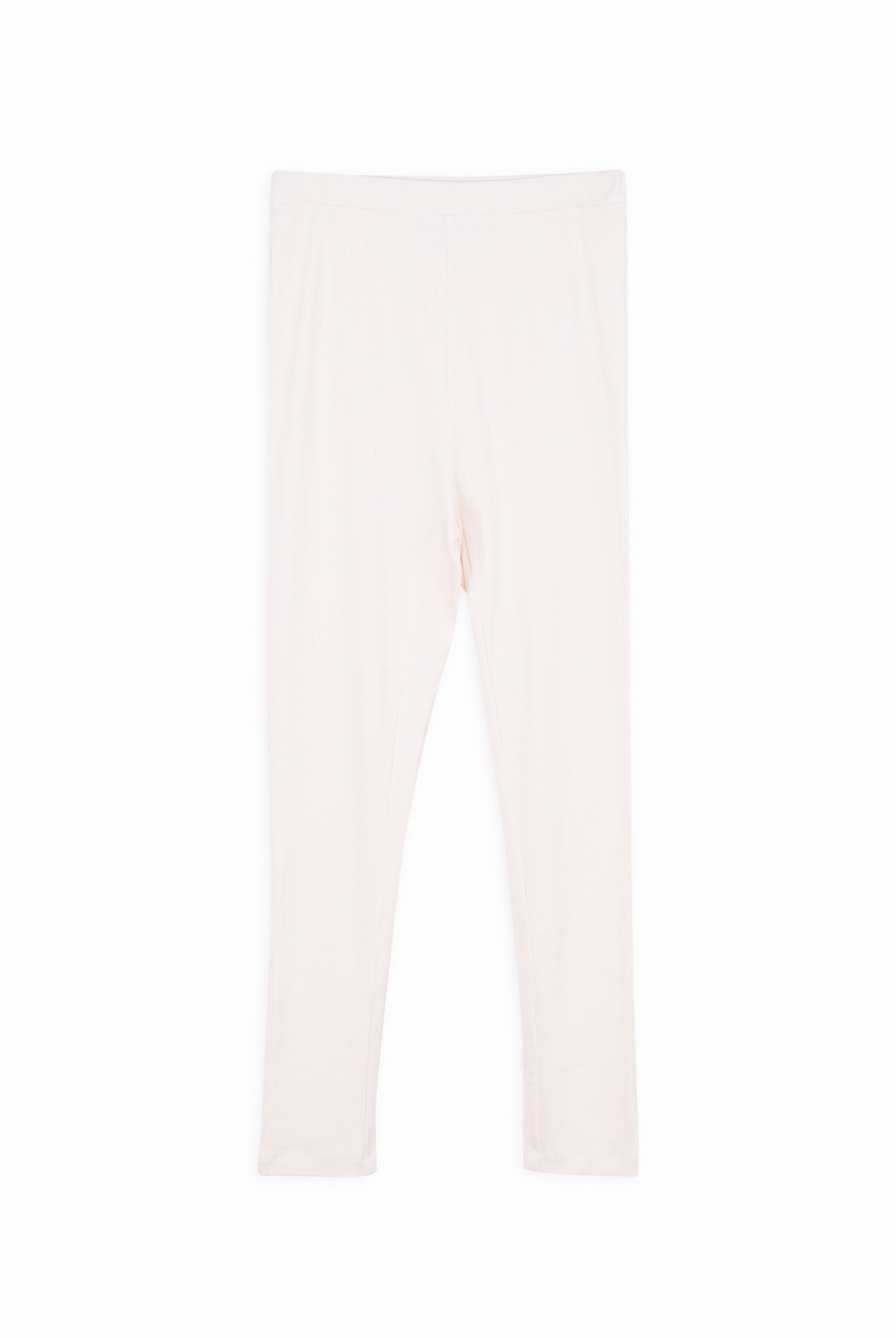 LS Picoting Ribbed T-Shirt & Leggings Set