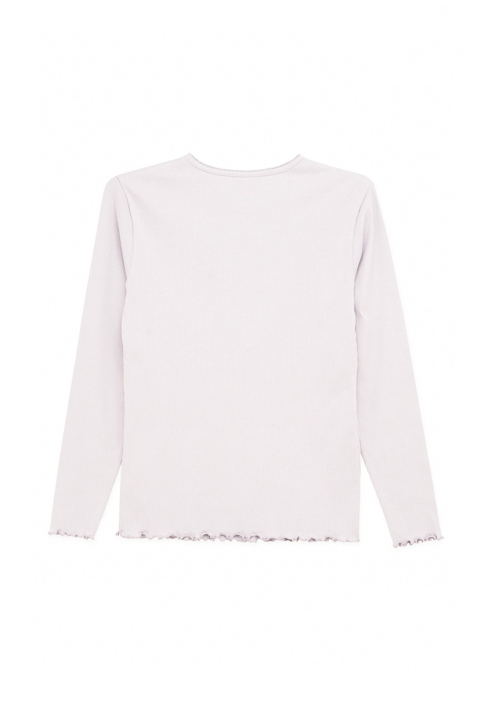 LS Picoting Ribbed T-Shirt & Leggings Set
