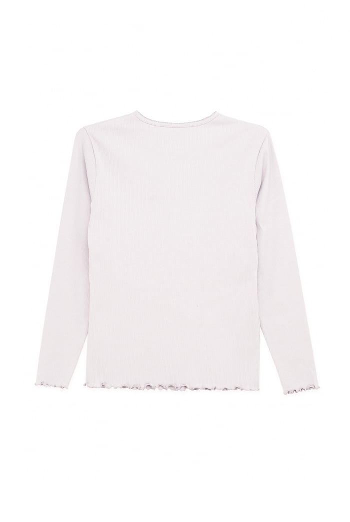LS Picoting Ribbed T-Shirt & Leggings Set