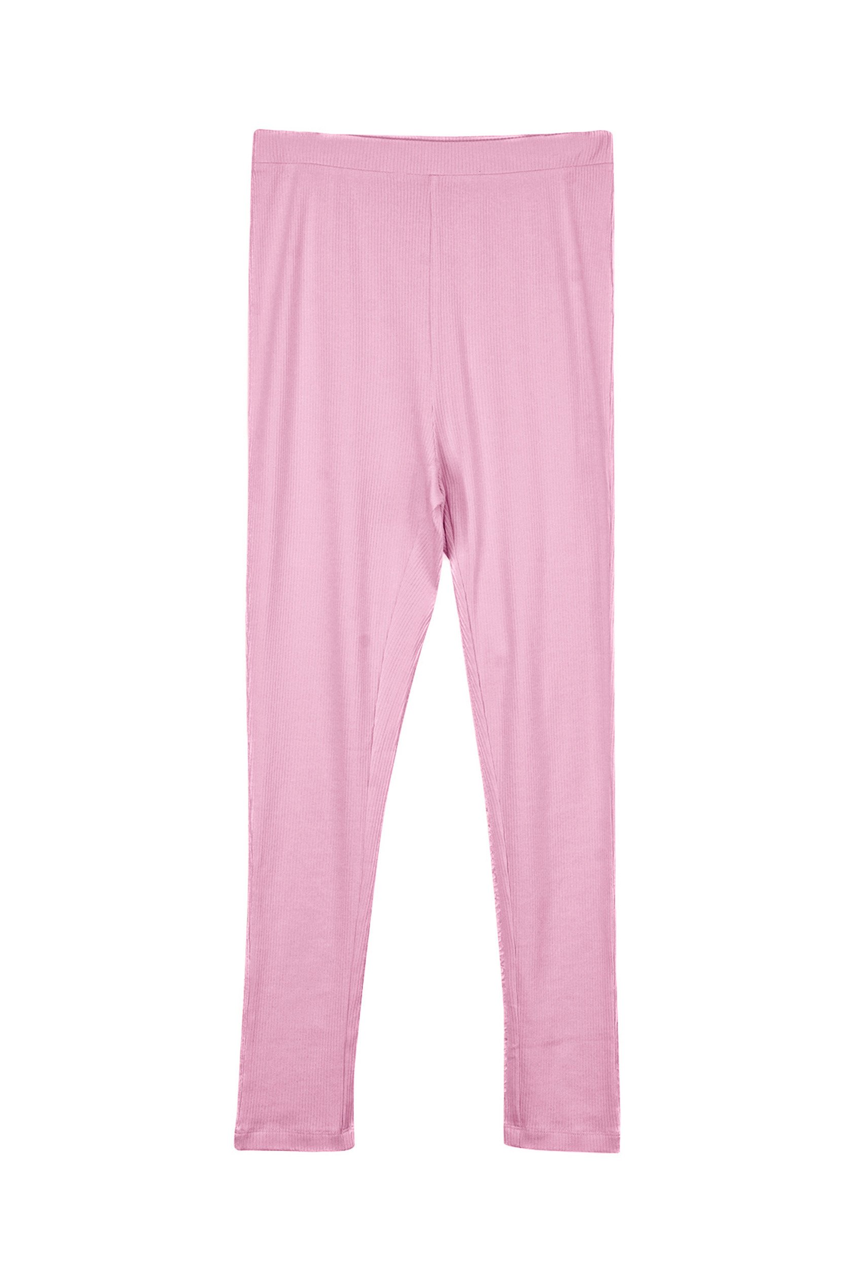 LS Picoting Ribbed T-Shirt & Leggings Set