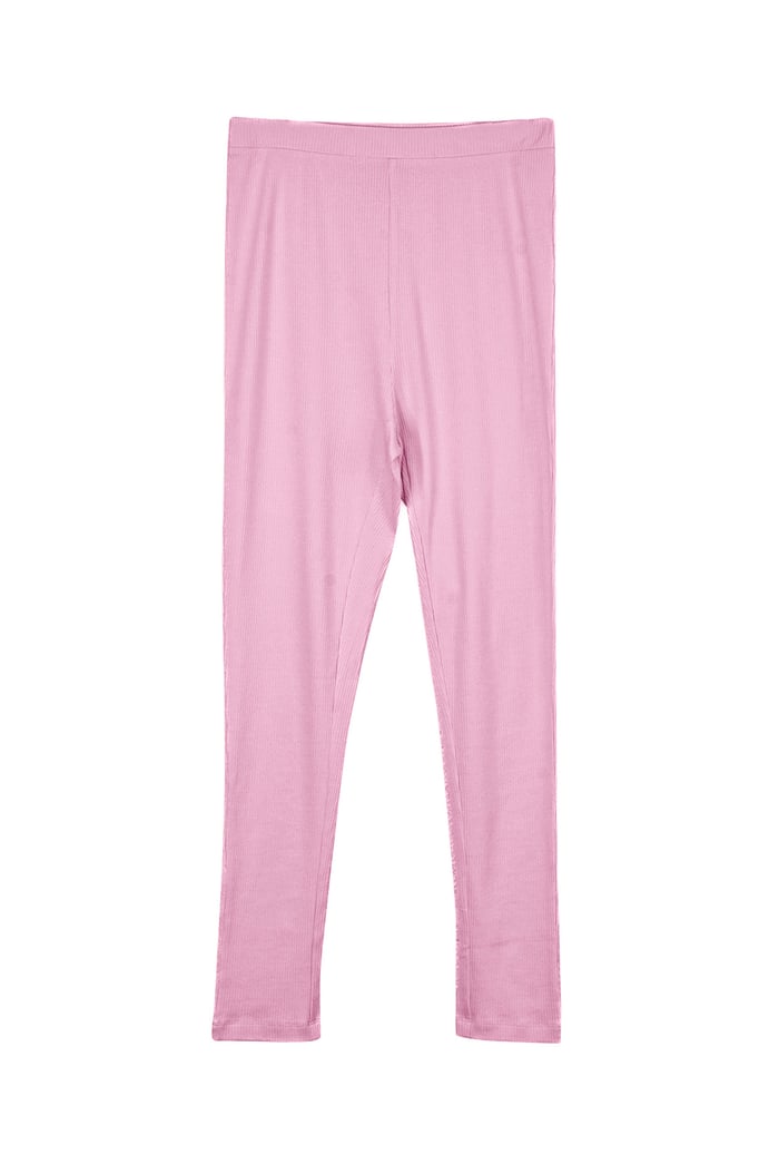 LS Picoting Ribbed T-Shirt & Leggings Set