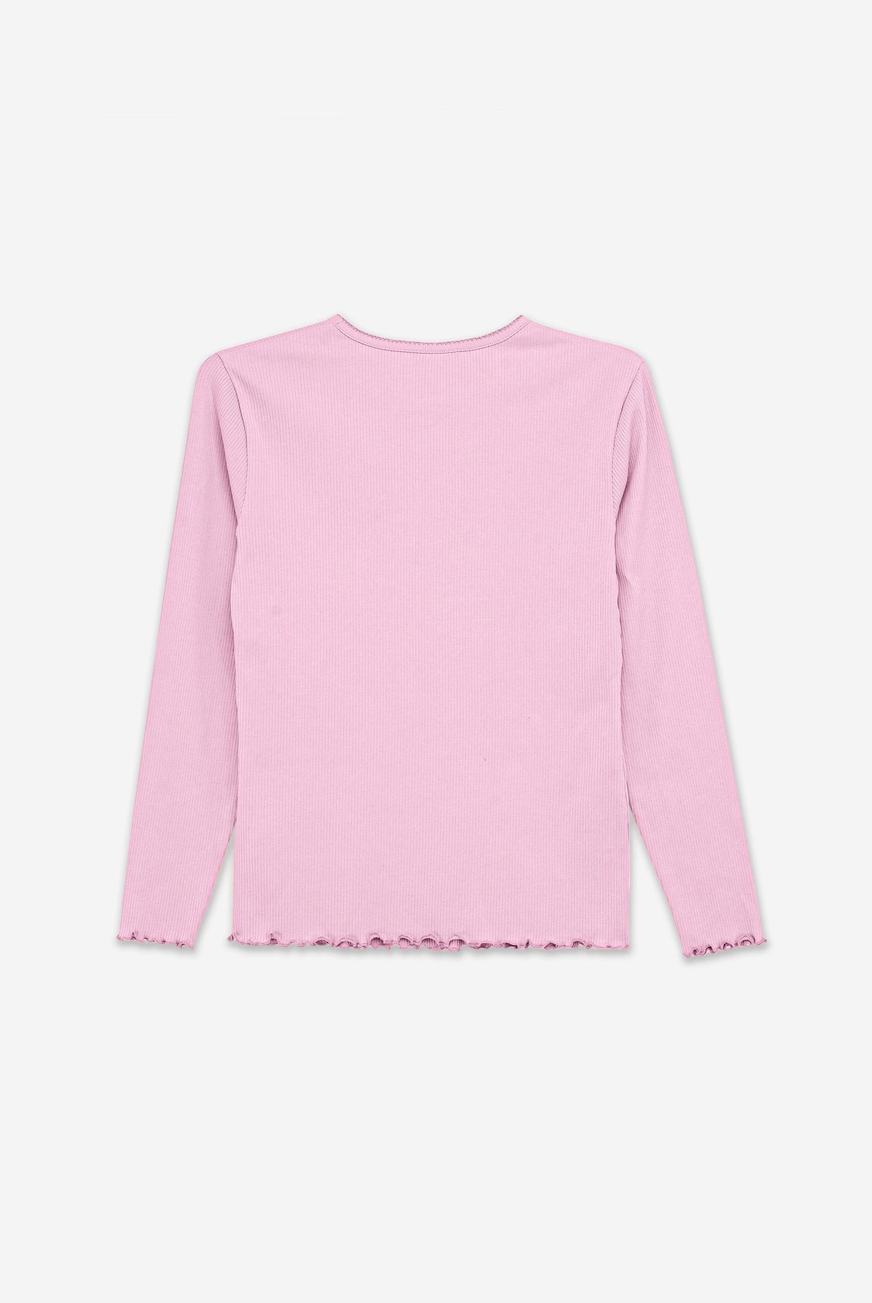 LS Picoting Ribbed T-Shirt & Leggings Set