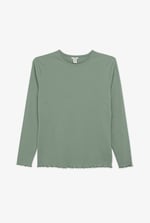 LS Picoting Ribbed T-Shirt & Leggings Set