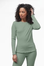 LS Picoting Ribbed T-Shirt & Leggings Set