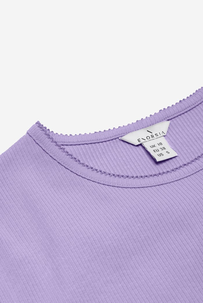 LS Picoting Ribbed T-Shirt & Leggings Set