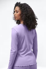 LS Picoting Ribbed T-Shirt & Leggings Set